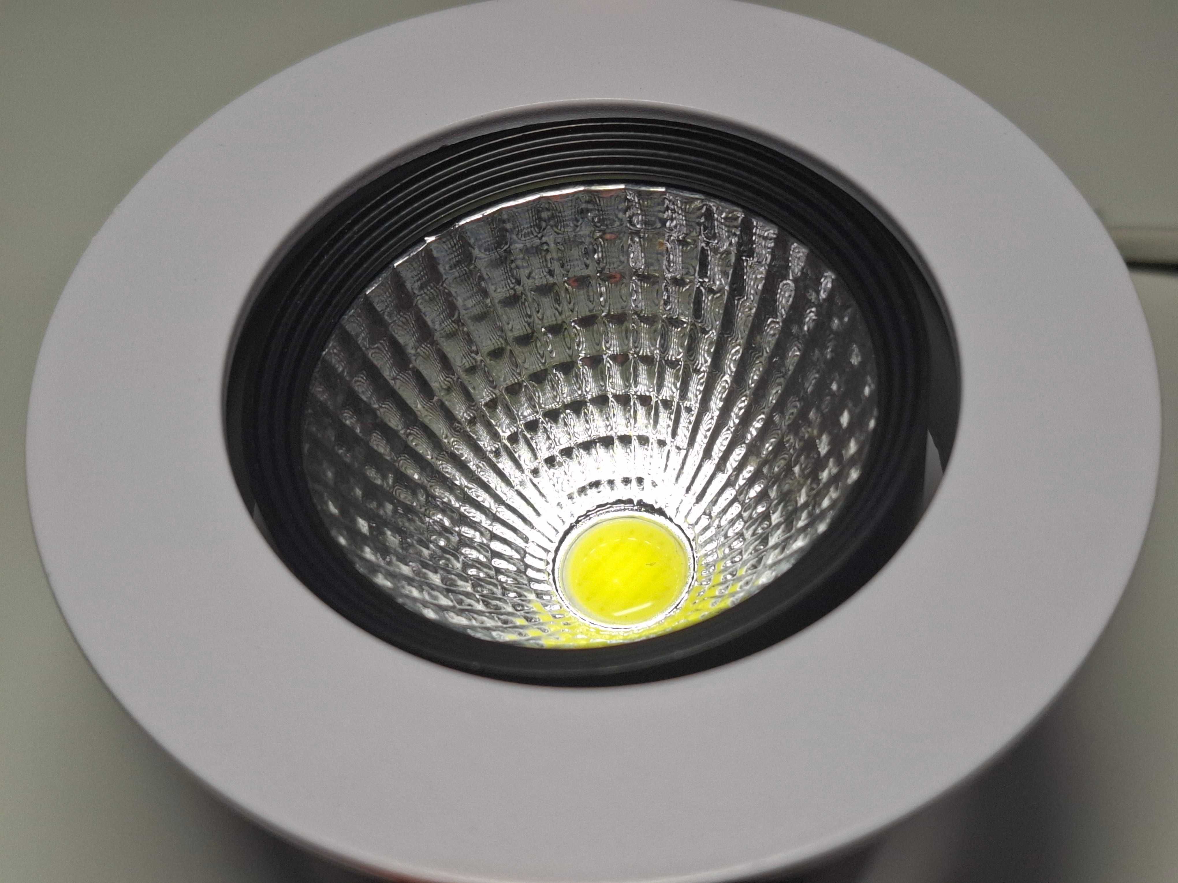 Oczko oprawa sufitowa Downlight COB 7W 6000K zimne światło 230V