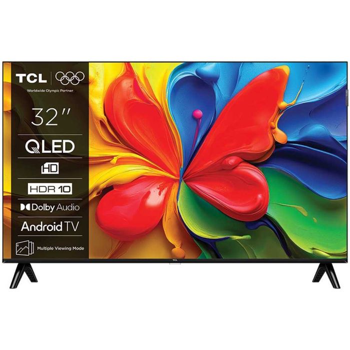 Телевізор TCL   HD QLED 32V4C  Google TV  Нова модель 2025-2026 року
