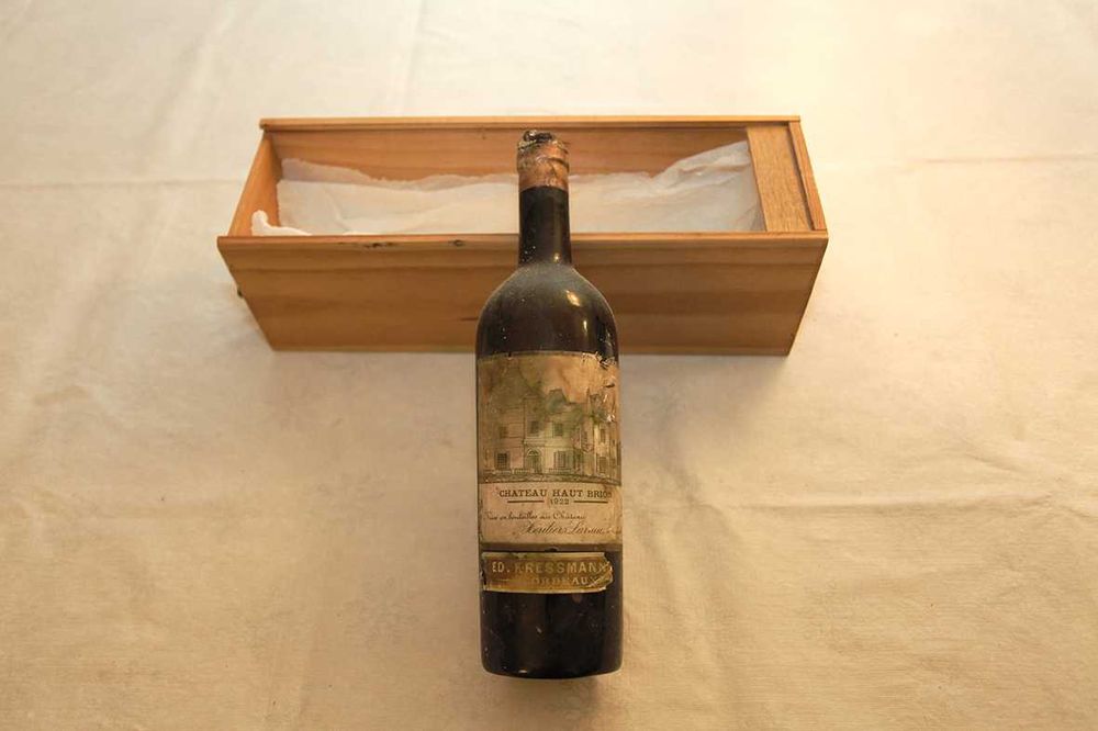 Vinho raríssimo Chateau Haut Brion de 1922