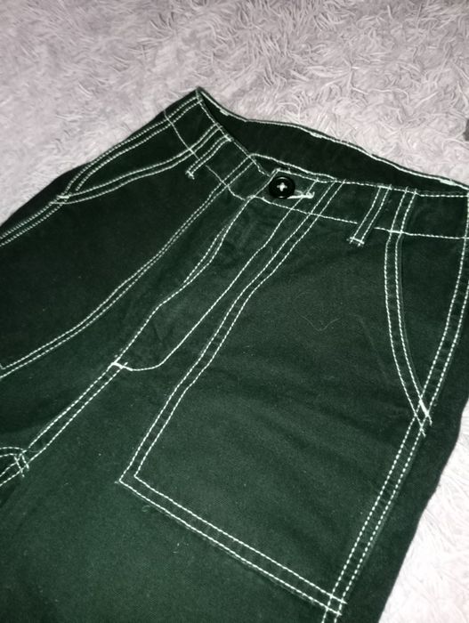 Джинси h&m чорні/контрастна строчка