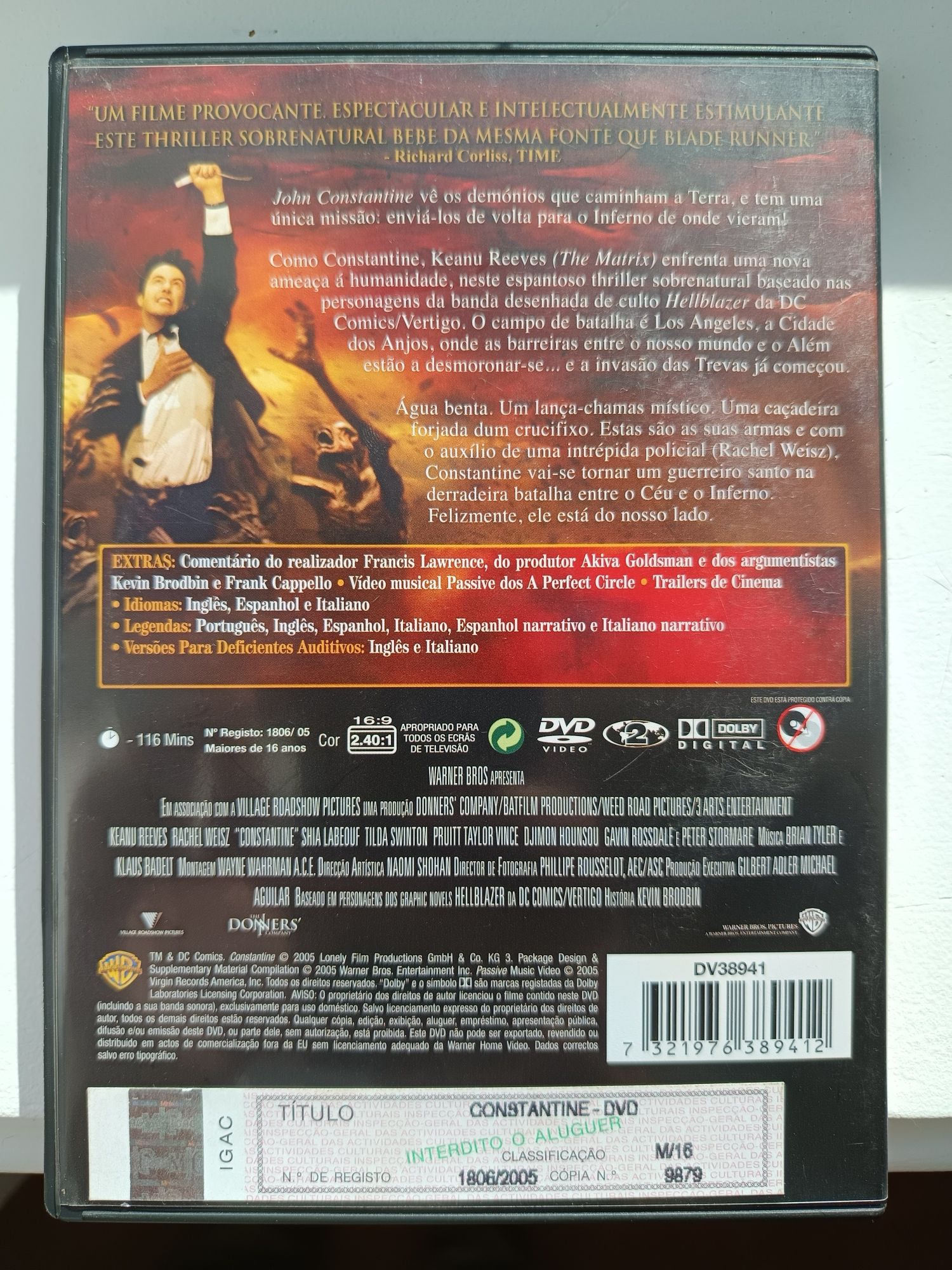 DVD Constantine. .