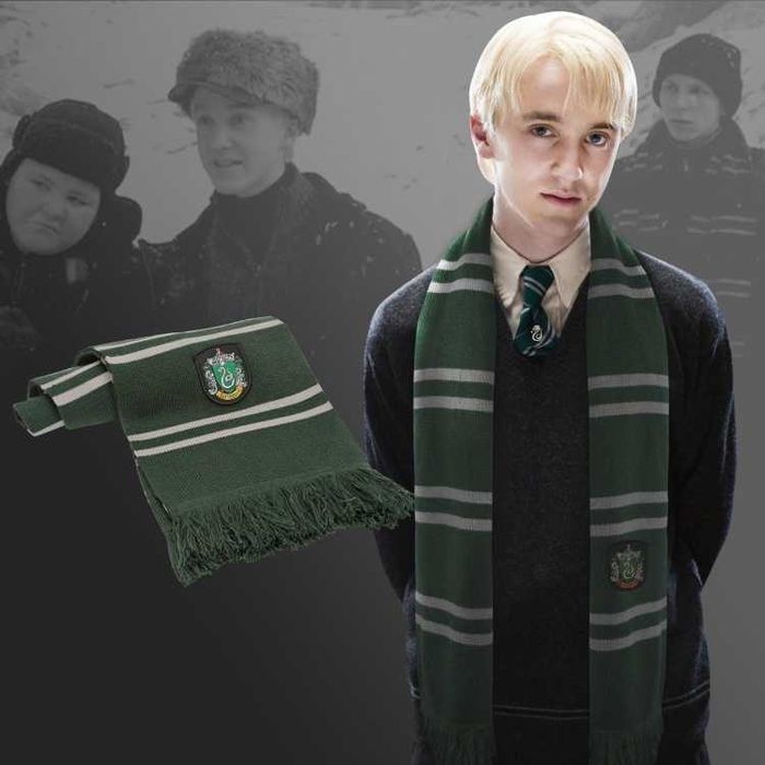 Шарф Гаррі Поттер Slytherin harry potter слизерин оригінальний мерч