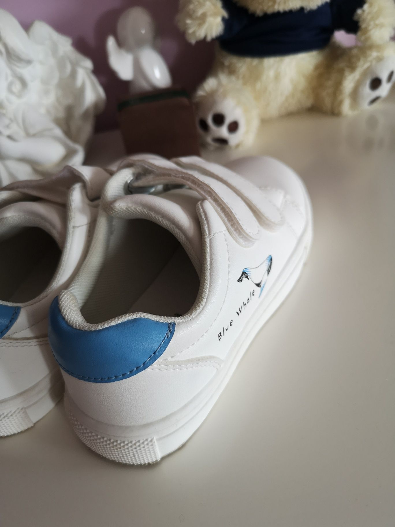 Buty sportowe na rzepy białe adidasy dla chłopca r. 30