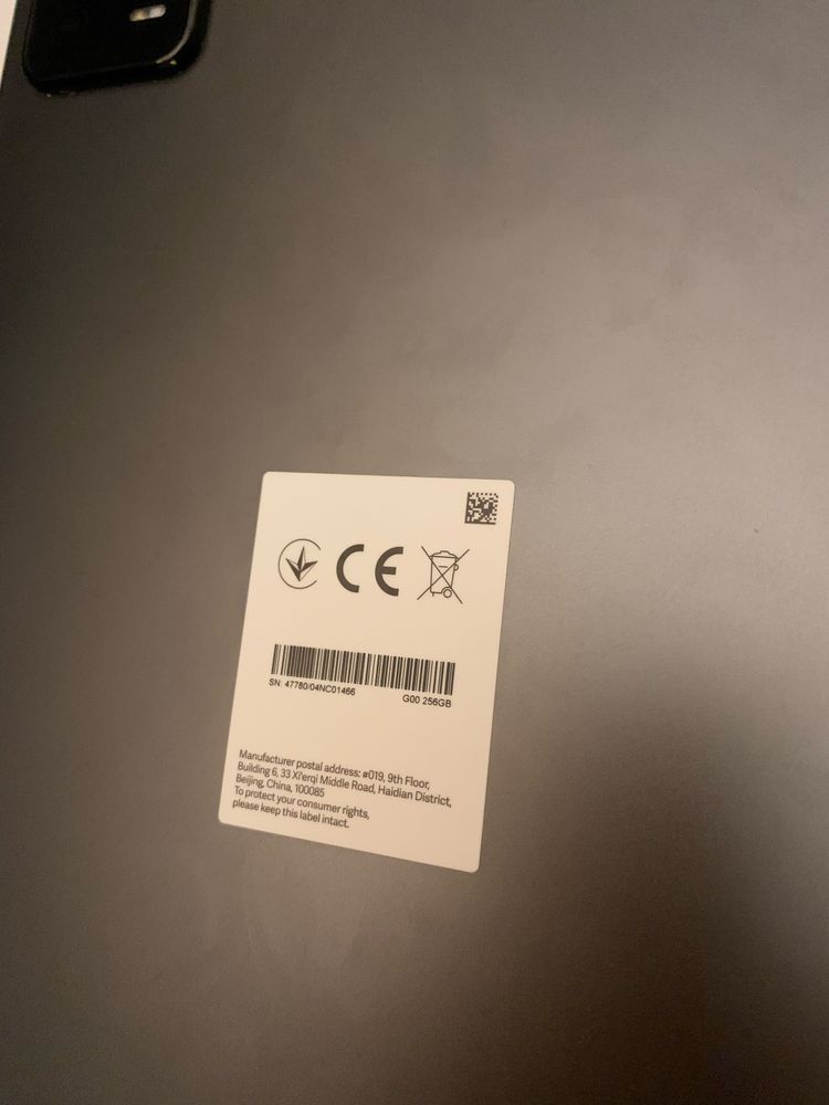 Xiaomi mi pad 6 11’ 144hz 8/256gb