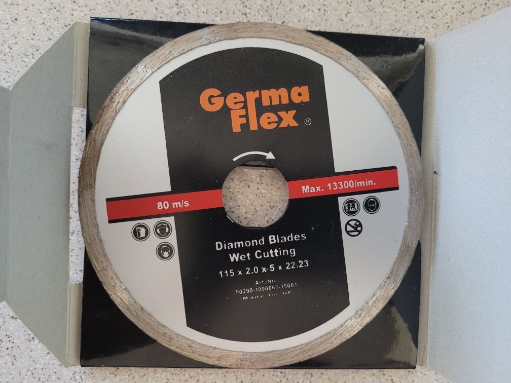 Tarcza diamentowa do cięcia gresu na mokro lub sucho 115x2.0x22,2