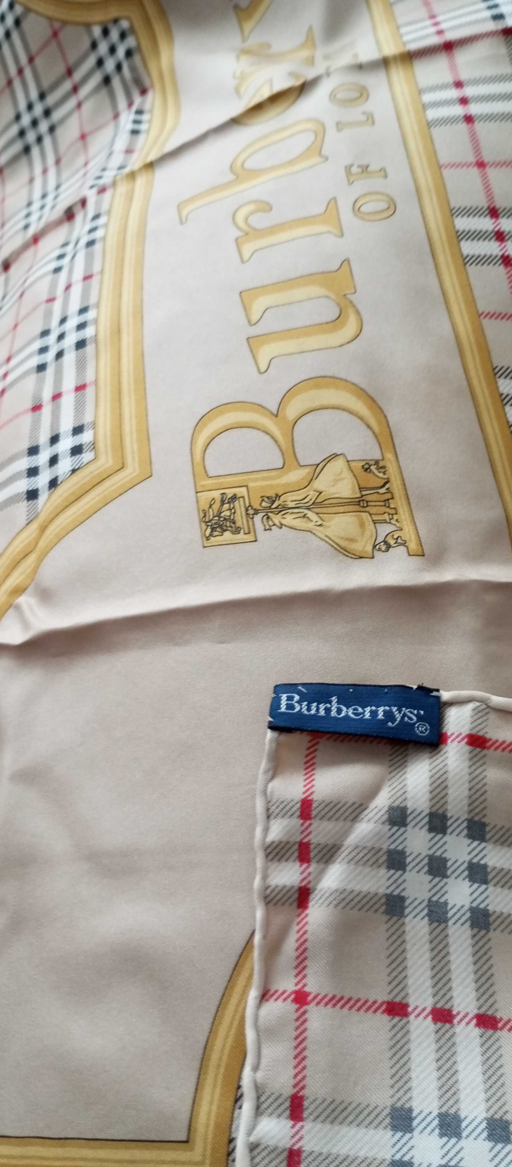 lenços em seda Burberry