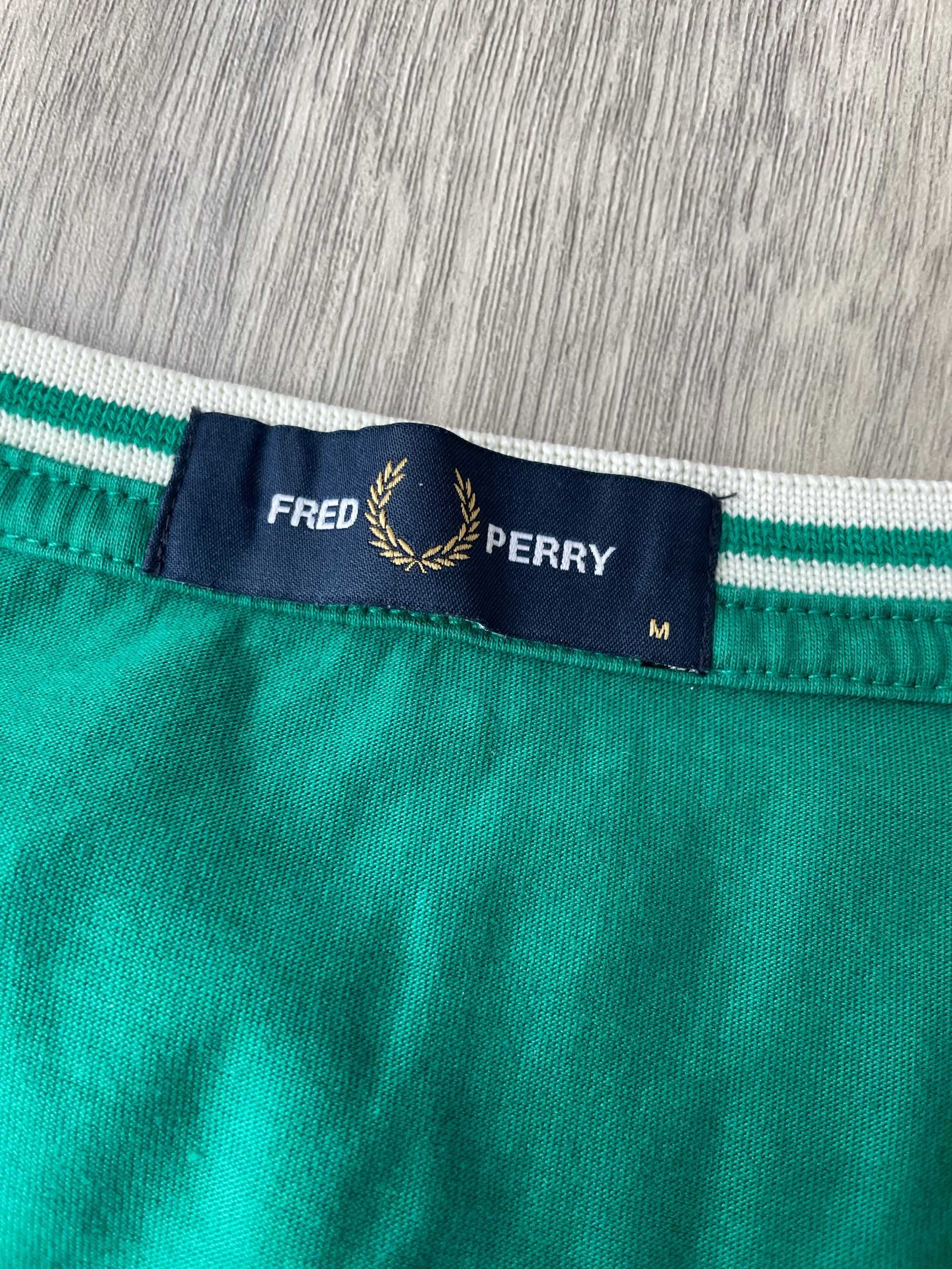 Fred Perry Twin Tipped T-Shirt Verde e Branca