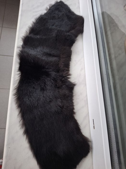 шапка и воротник  из натурального меха