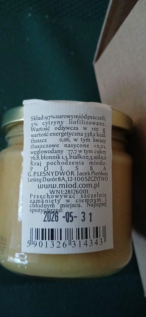 Miód i świeca - zestaw prezentowy