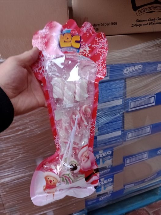 Słodycze świąteczne skarpety 3 sztuki