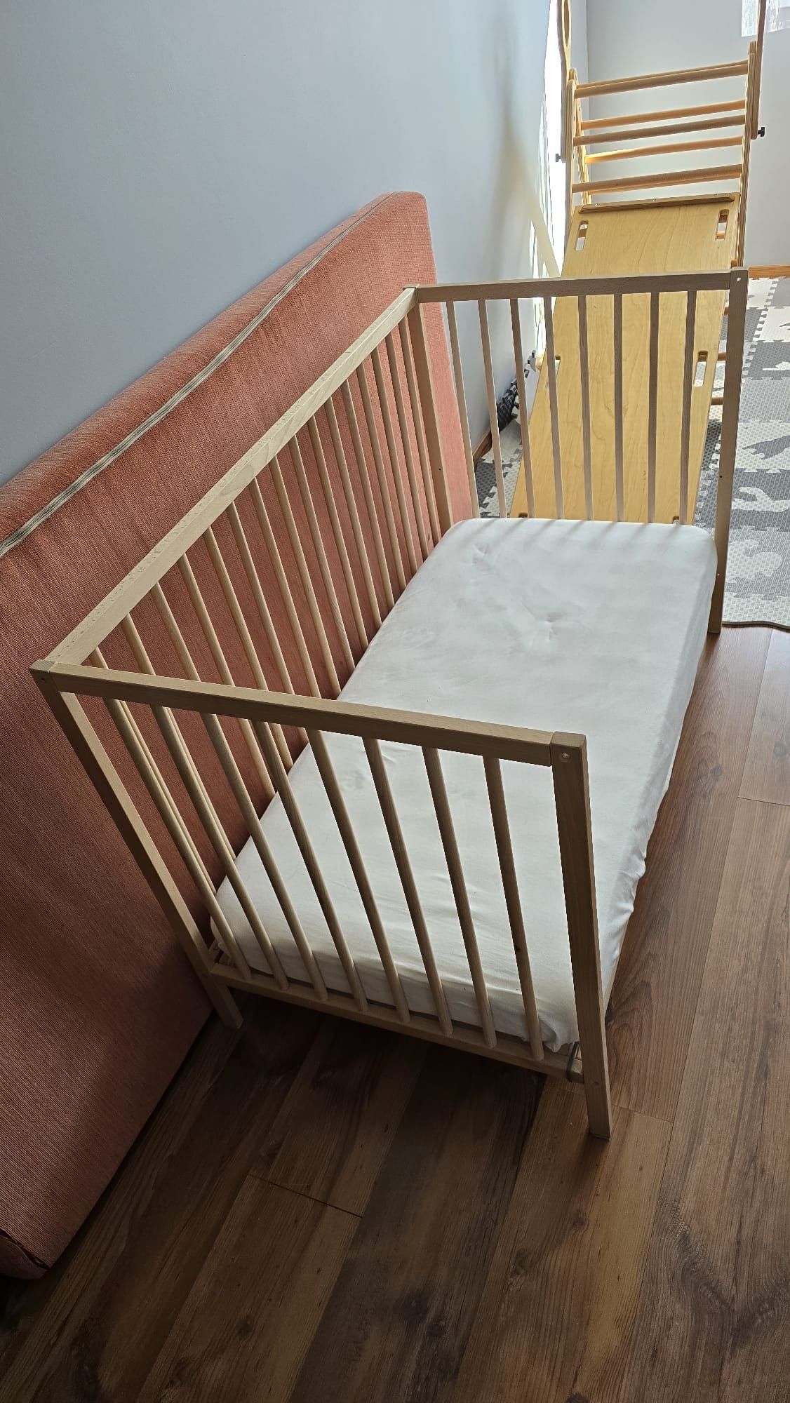 Łóżeczko ikea sniglar i materac hilding dobranocka stan idealny