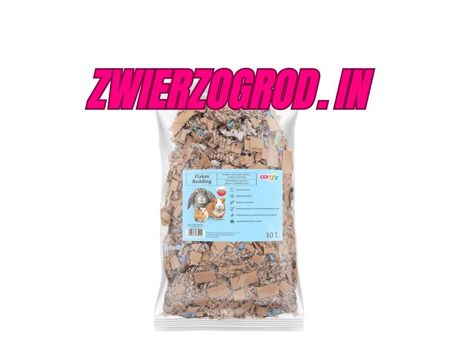 COMFY FLAKES 10L – ściółka z kartonu, celulozy i bawełny gryzoń królik
