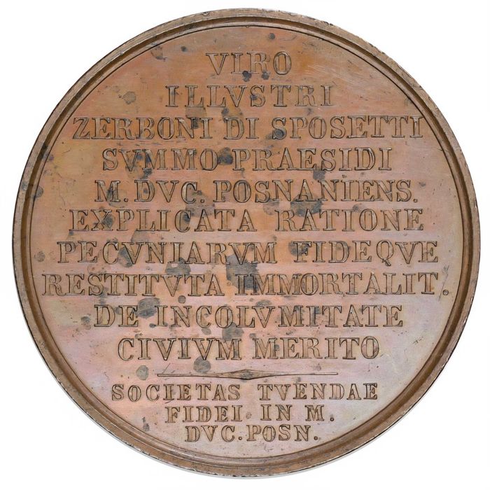 Medal Joseph Zerboni di Sposetti prezes Rejencji Pruskiej w W. Ks. P.