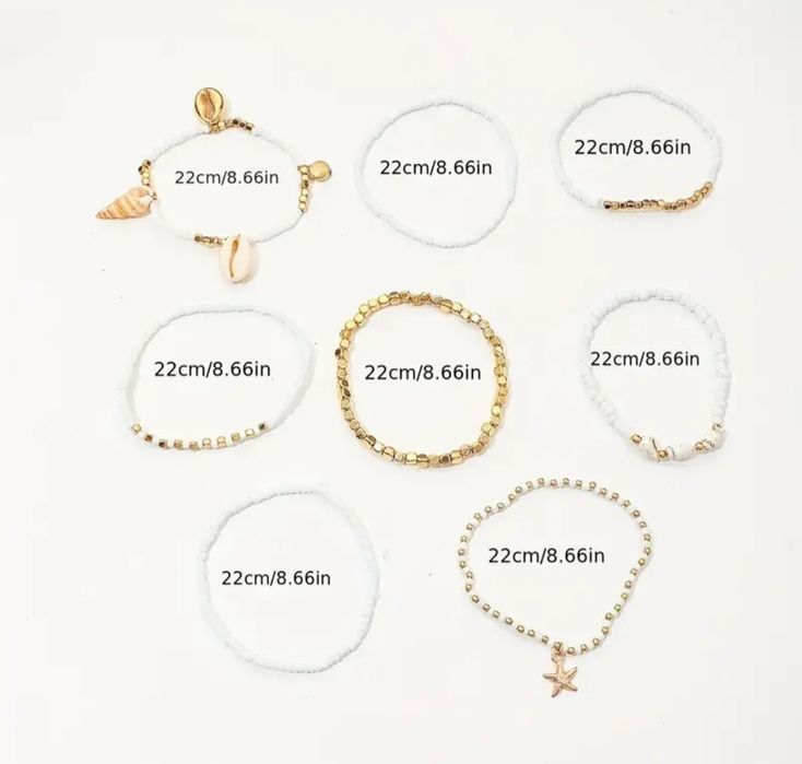 MEGA Zestaw 8 Ankletów/Bransoletek w Stylu Boho – Idealne na Lato!