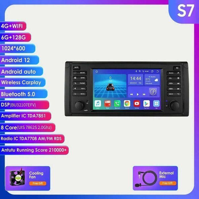 GPS ANDROID 12 - 9" — BMW E46 (Série 3) com Wifi e USB * 2GB 32GB