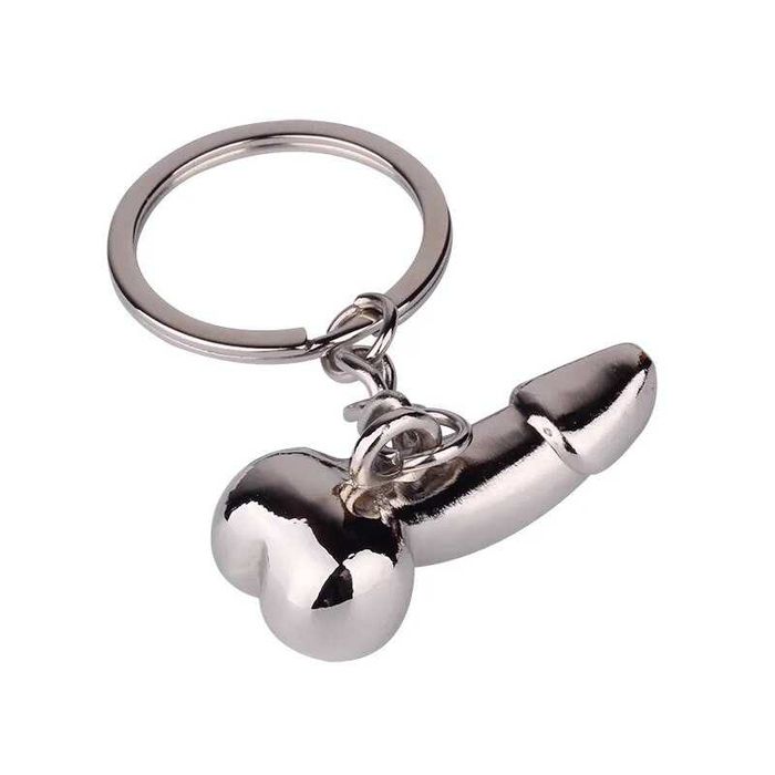 Брелок "Ню" "Rhodium Tools" с кольцом из нержавейки. Хром
