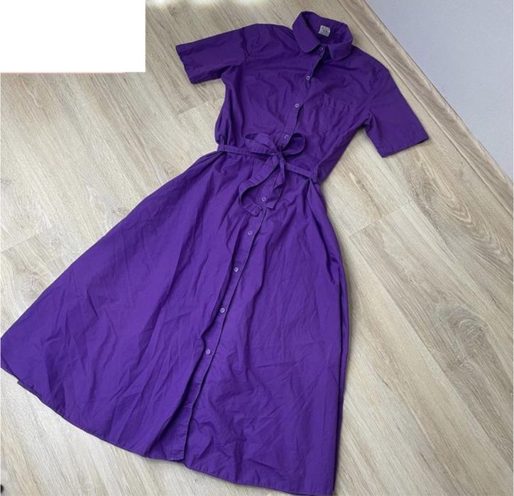 Сукня довга фіолетова