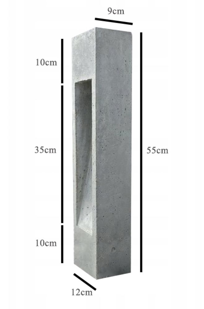 Lampa ogrodowa betonowa LUMIBET