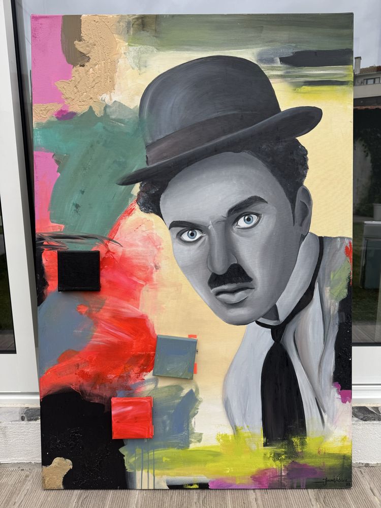 Pintura Charlot - Charlie Chaplin