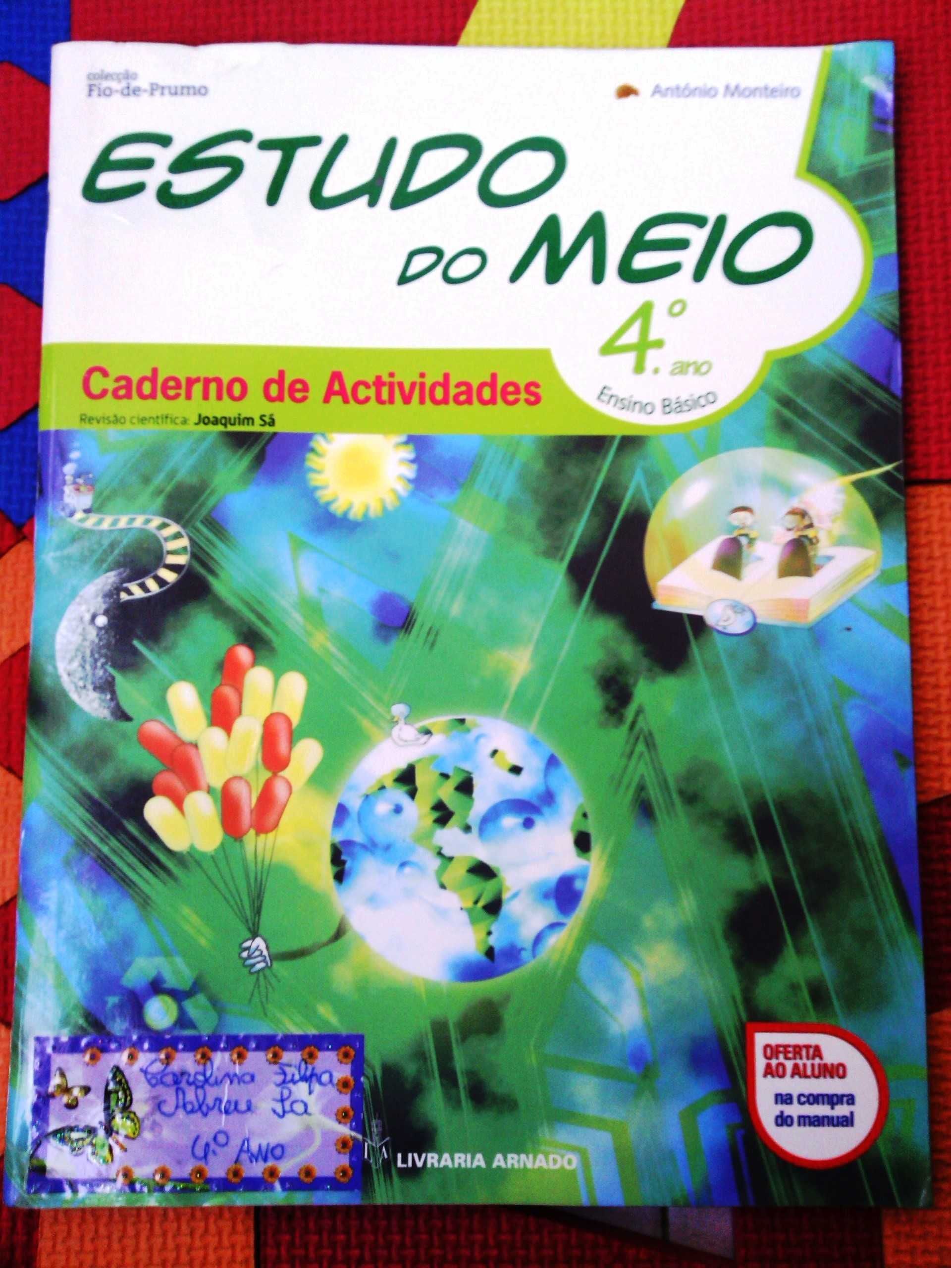 livro escolar 4º ano Estudo do Meio 2º Ciclo fundamentos de Matemática