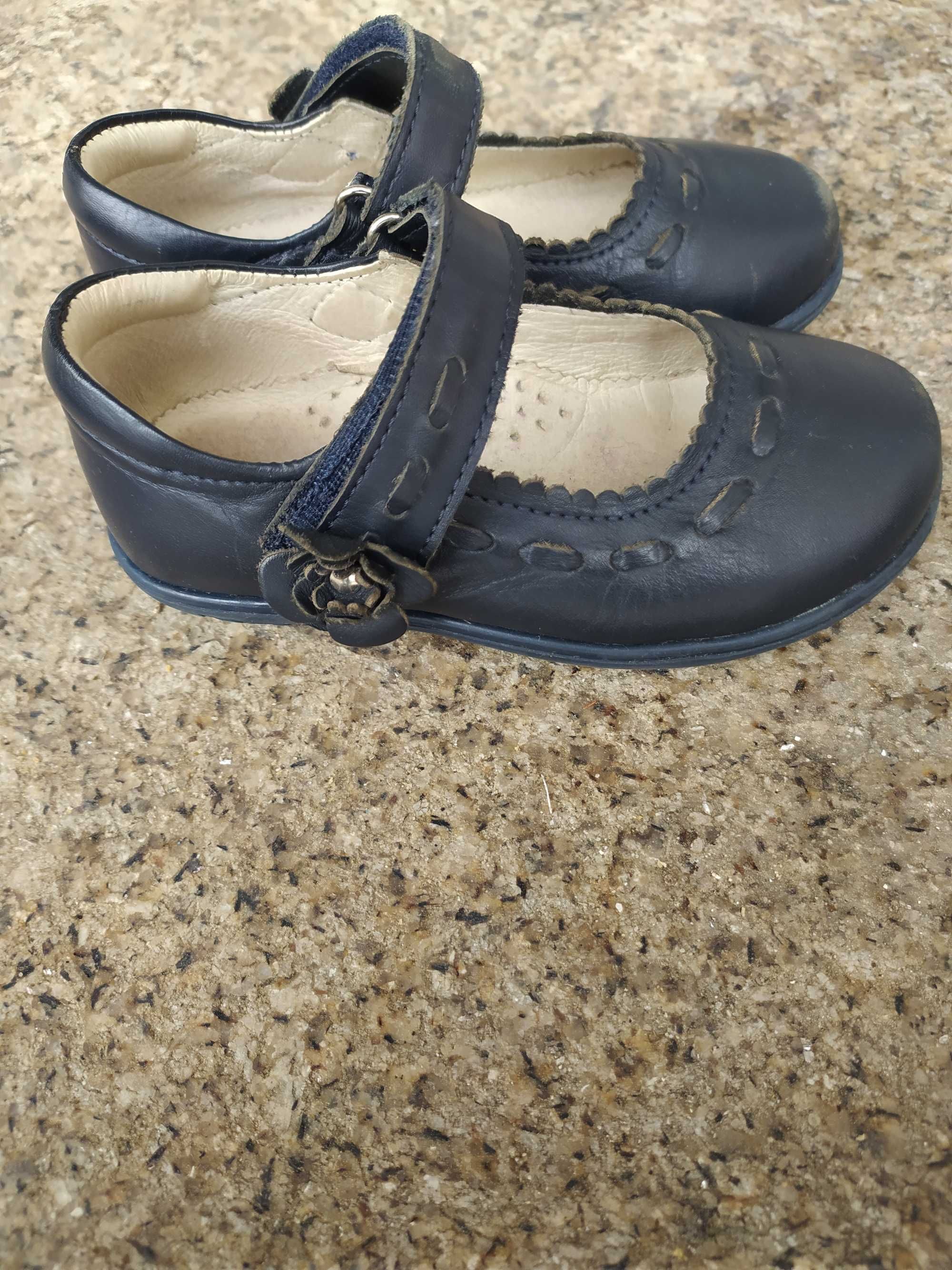 Sapatos de menina em pele, tamanho 24