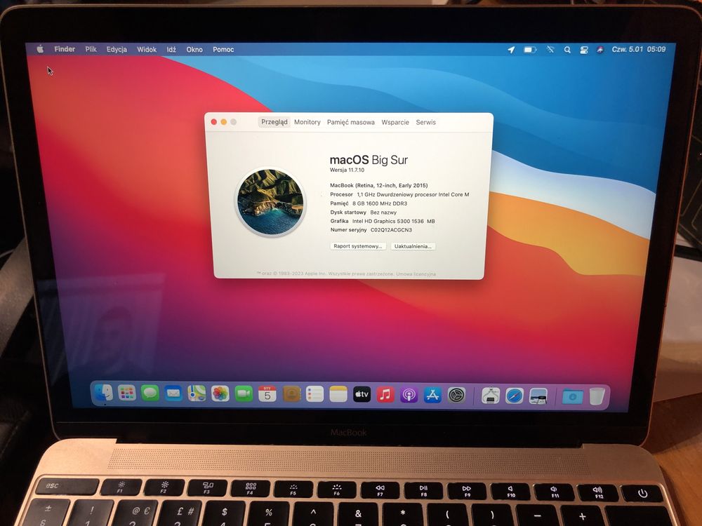 MacBook Retina early 2015r nowa bateria