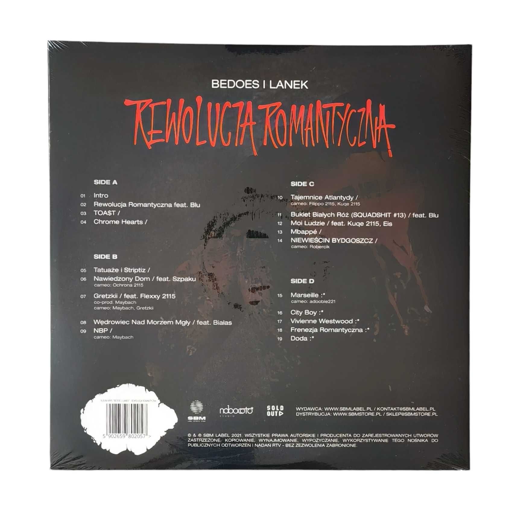 Bedoes & Lanek – Rewolucja Romantyczna 2xLP Limit Winyl Nowy