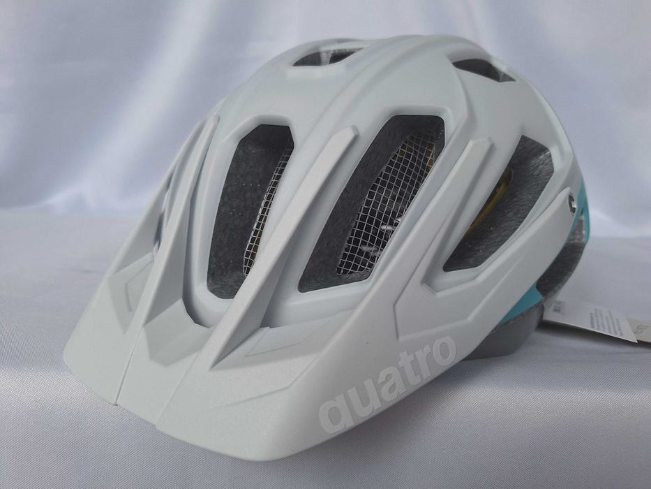 Kask rowerowy Uvex Quatro CC Mips White Sky Mat/Shiny L 56-61cm