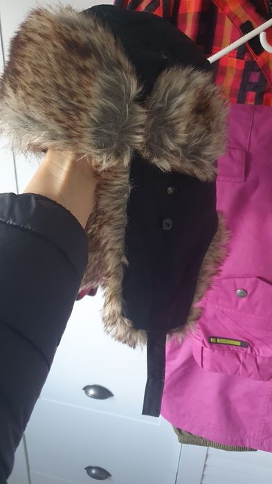 pilotka z futerkiem Satila of Sweden czapka ocieplana 58cm