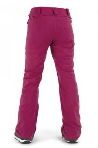 Nowe damskie spodnie Volcom 2L Gore-TEX PVN Stretch S M L slim maroon