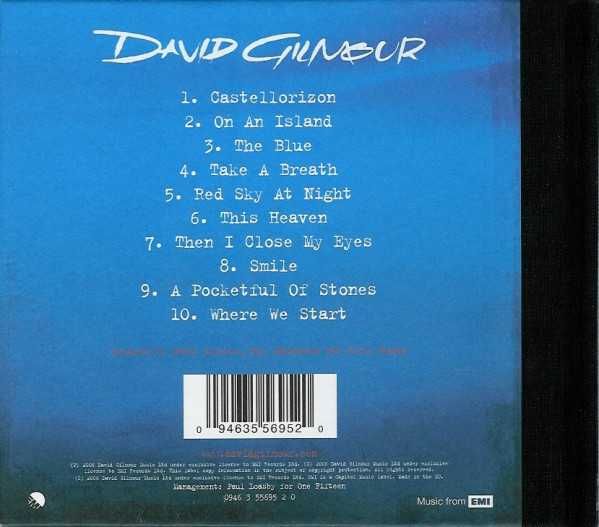 Фирменный David Gilmour  "On An Island" 2006. CD Digibook.Made in EU.