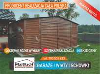 Garaż Blaszany - Garaże Blaszane Drewnopodobne - PRODUCENT – Maj-Blach