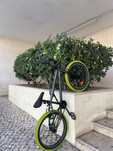 bicicleta bmx verde