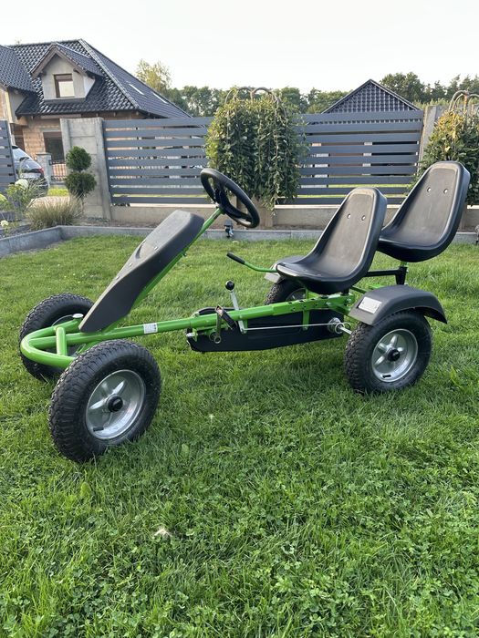 Gokart dwuosobowy na pedały – super stan Udźwig 105kg