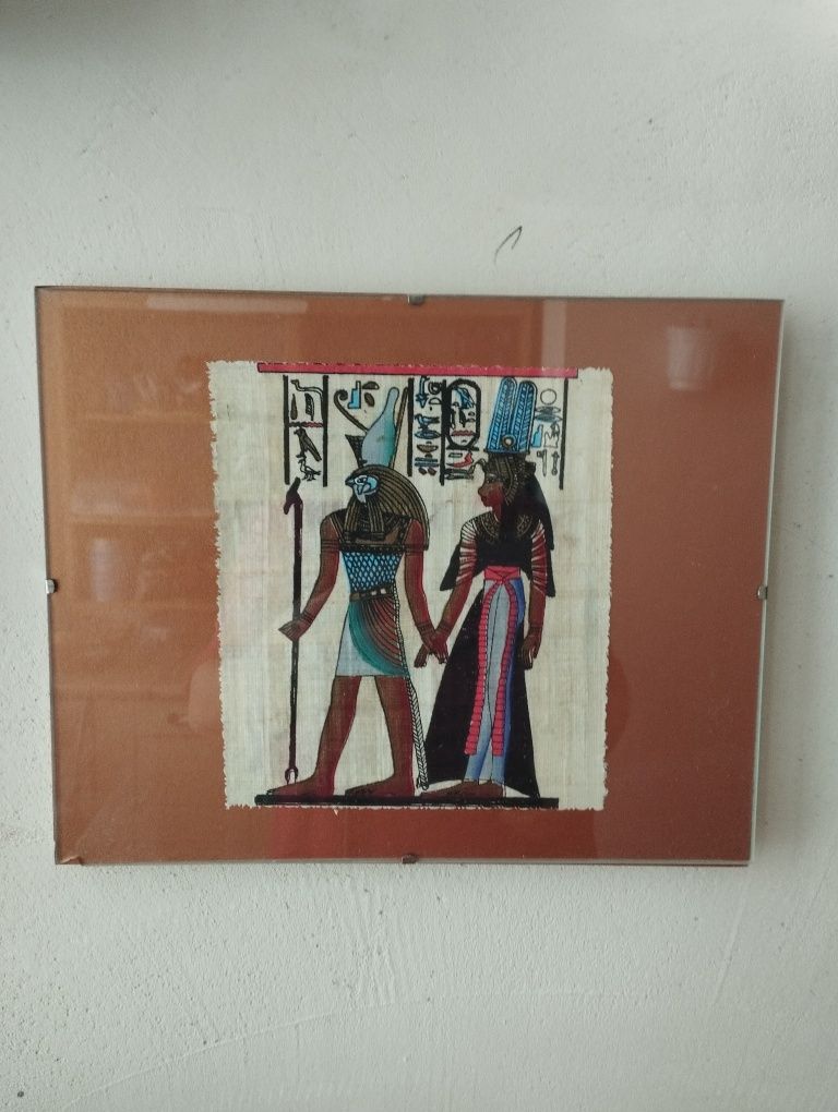 Папірус єгипетський під склом картини