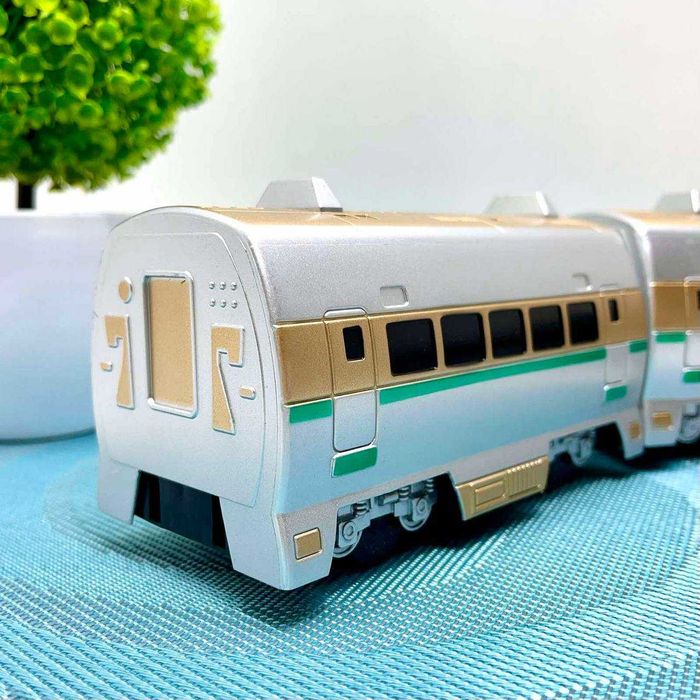 Поїзд поезд электричка  швидкісний зі звуком 70см Сірий (M 0335 U/R)