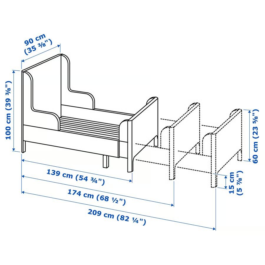 Łóżko dzieciece ikea busunge