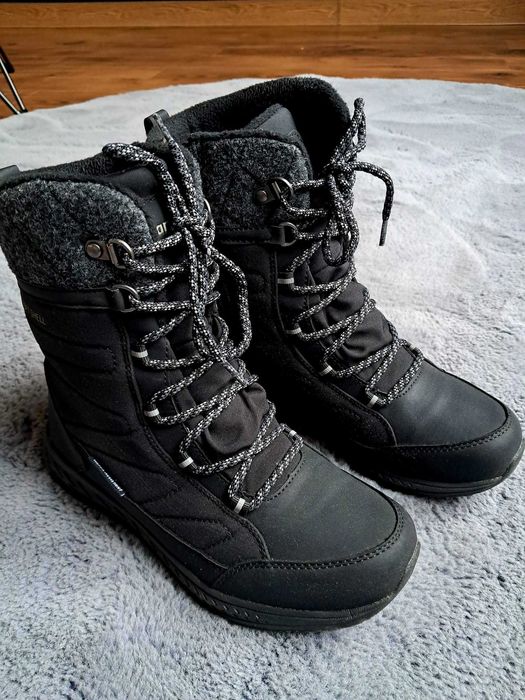 Buty zimowe śniegowce Martes Falira Mid Teen czarne 37 odbiór osobisty