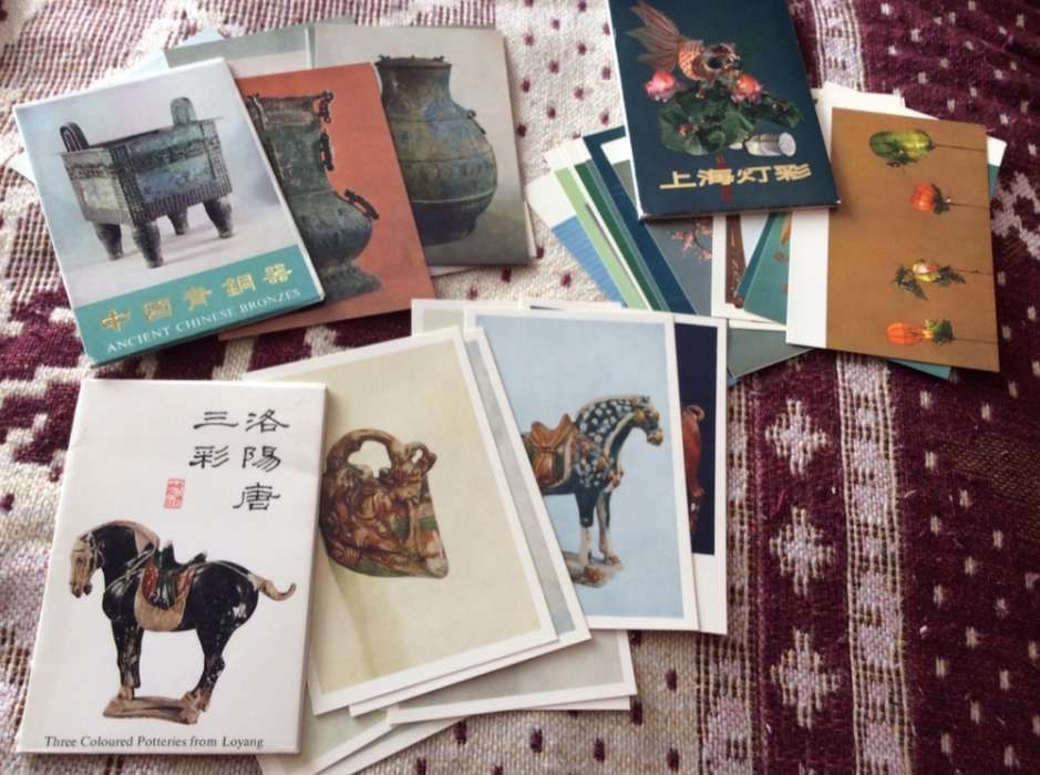 Postais Chineses 3 conjuntos anos 70 Revolução Cultural