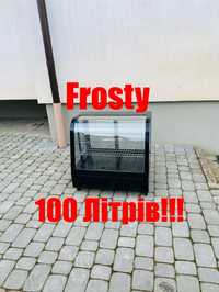 Холодильна Вітрина Frosty-100 Літрів Кондитерська Італія!!!