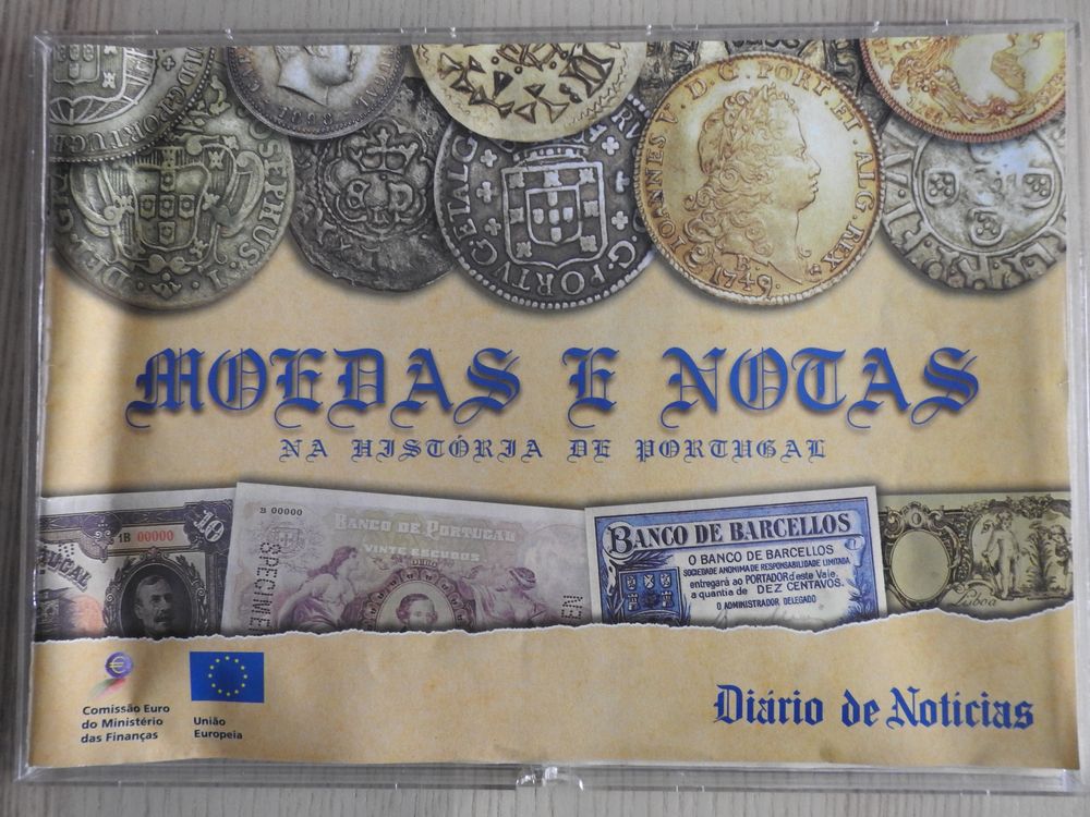 Coleção moedas e notas Portugal DN