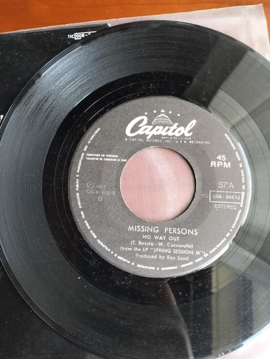 Disco de vinil single Missing Persons
