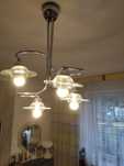 Lampa wisząca czteropunktowa lata 90