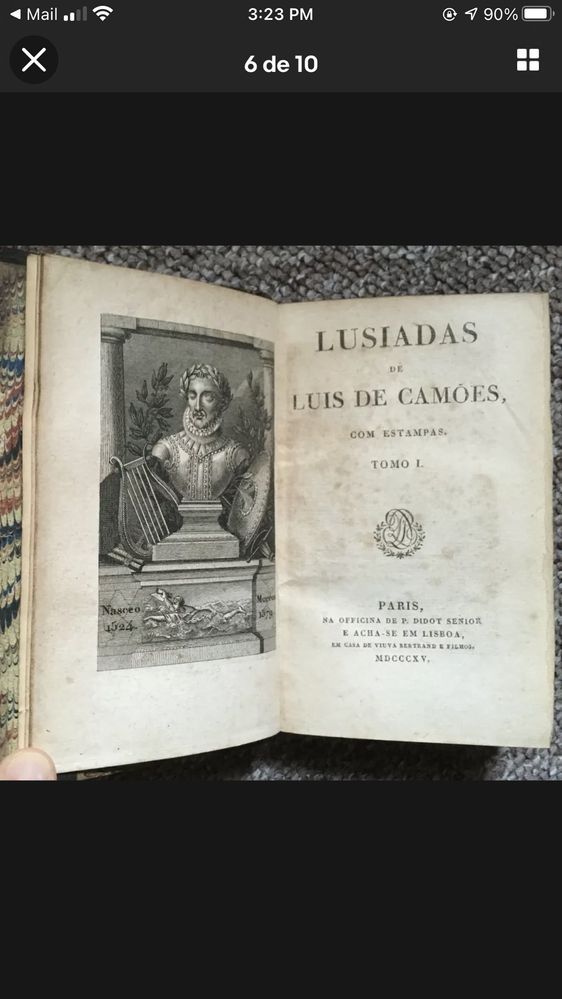 Os Lusiadas edicão de 1815 em 2 tomos - edicao de Pierre Didot