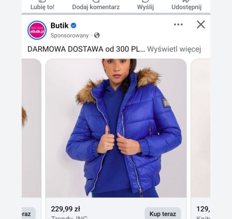 Kurtka sama puchowa r L