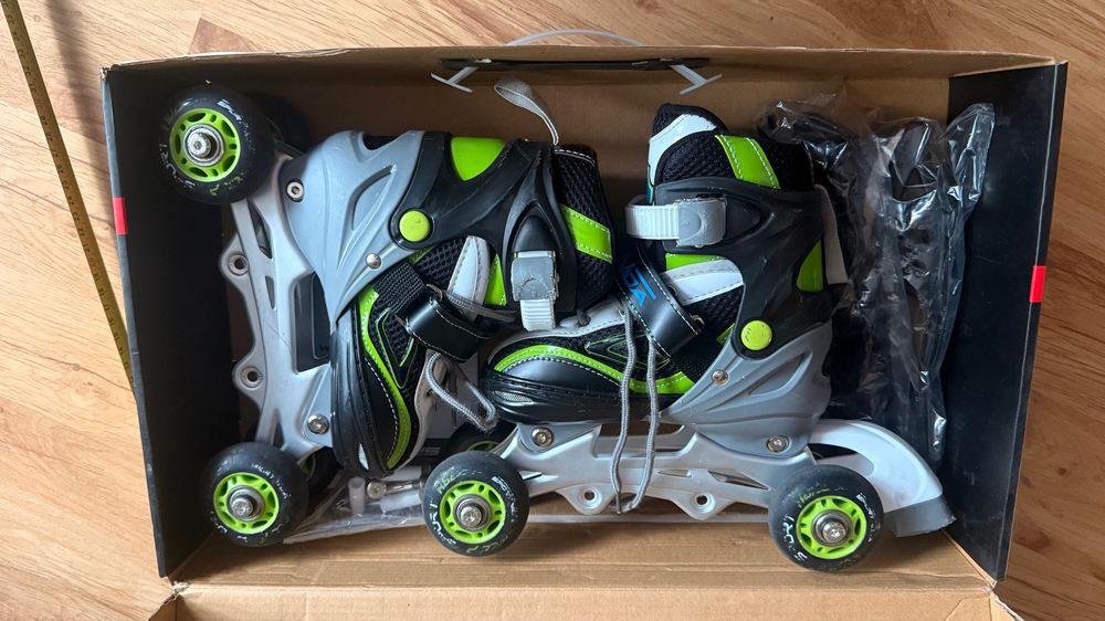 Łyżwy, łyżworolki lub wrotki 4w1 regulowane 31-34