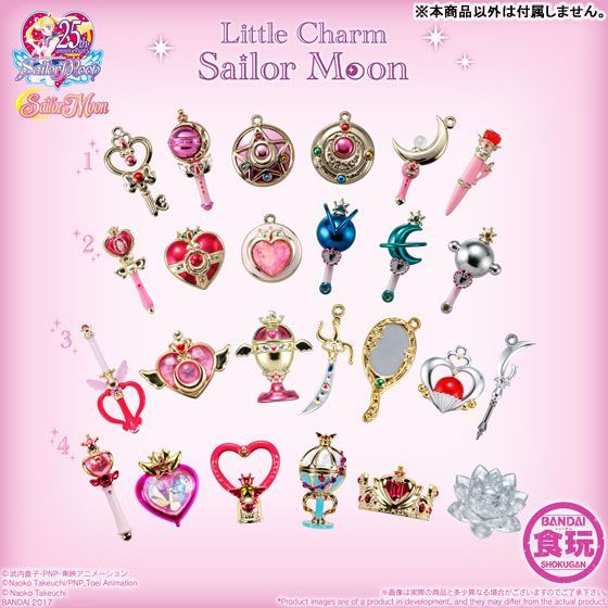 Кулоны Sailor Moon Little charm (все выпуски)