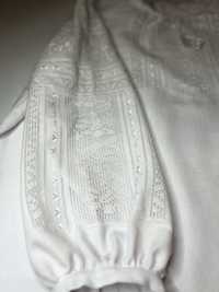 Жіноча сорочка з вишивкою білим по білому,мережка!