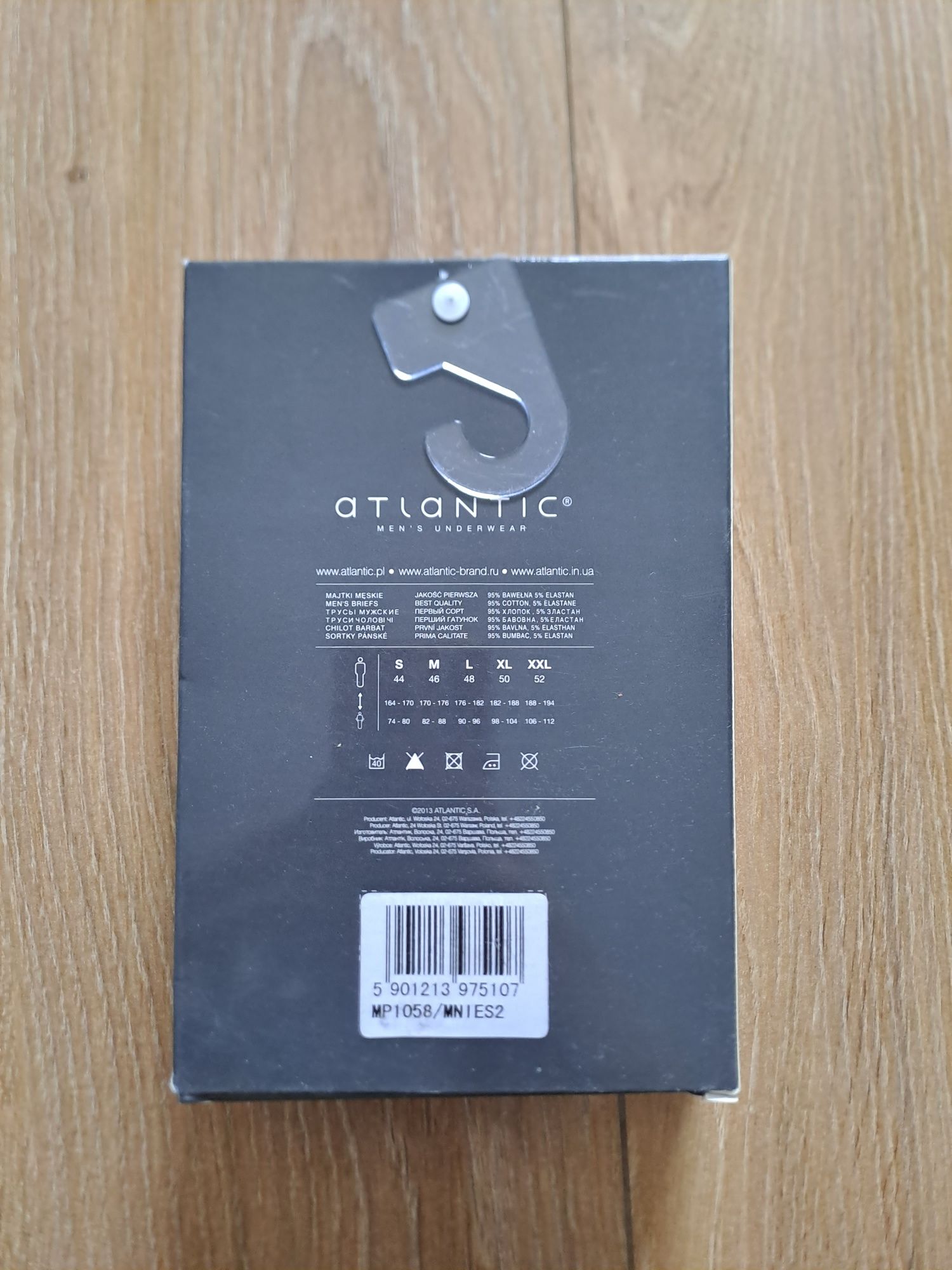 2+1 Slipy męskie sport Atlantic, rozmiar M, 2PACK, bawełna