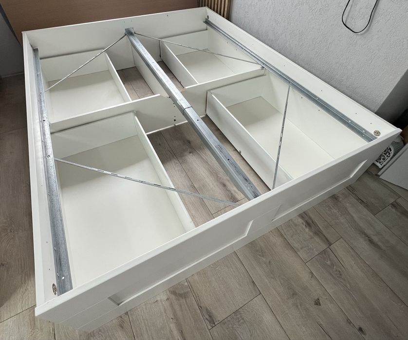 Łóżko Ikea Brimnes 160x200 z szufladami